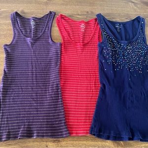 Womens size small Old Navy sparkly shirt lot